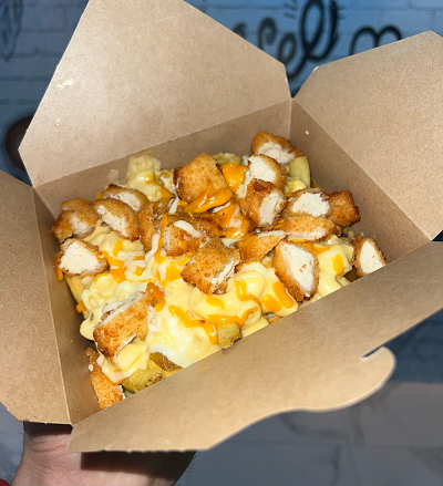 Mac Chicken Cheese Loaded Fries 